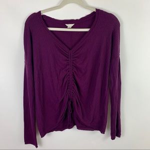 SOLD purple cinched aeropostale long sleeve 👾
